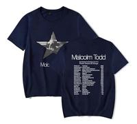 Tonidos Mal-Colm Cantante A-DD Tour Camiseta Mujeres Hombres Cuello Tripulado Camiseta De Manga Corta Casual Sobredimensionado De Verano Tops XS-3XL-Navy Blue||x_s