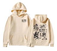 Tonidos Sudadera con Capucha Hozier Vintage Unisex Hip Hop Pullover Oversized De Manga Larga para Mujer Y Hombre XXS-4XL-Khaki||s