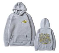 Tonidos Sudadera con Capucha M-AC Singer De-Marco Estampada Casual Pullover Vintage Holgada Top De Moda Hombre Mujer Hip Hop Harajuku Ropa XXS-4XL-Grey||4X_l