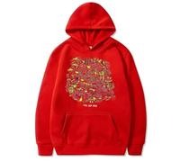 Tonidos Sudadera con Capucha M-AC Singer De-Marco Estampada Informal Vintage Holgada Y Moderna Ropa para Hombre Y Mujer Hip Hop Harajuku Cosplay Pulóver XXS-4XL-Red||s