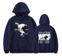 Tonidos Sudadera con Capucha Mal-Colm Cantante To-DD Tour Impresa Sudadera Casual Vintage Suelto Moderno Divertido Top Hombres Mujeres Hip Hop Harajuku Ropa XS-3XL-Navy Blue||x_l
