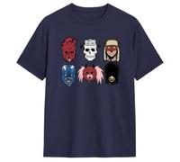 Tonidos T-Shirt Mujeres Hombres Anime Dorohedoro Imprimir Manga Corta Casual Oversized Harajuku Camiseta De Cuello Redondo Cosplay Summer Tops XS-3XL-Navy Blue||3X_l