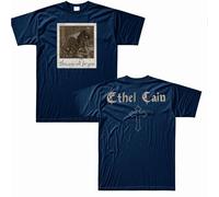 Tonidos T-Shirt Oversized Harajuku Camiseta De Cuello Redondo Et-Hel Singer Cain Impresión De Manga Corta Tops De Verano Casuales para Mujeres Hombres XS-3XL-Navy Blue||s