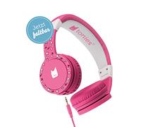 tonies - Auriculares Infantiles Ajustables y Plegables con limitación de Volumen, Auriculares con Cable y Diadema Acolchada, Color Rosa