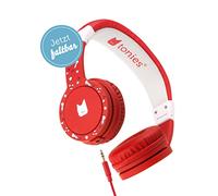 tonies - Auriculares para niños Ajustables y Plegables con limitación de Volumen, Auriculares con Cable y Diadema Acolchada, Color Rojo