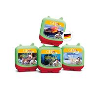 tonies Clever GEOlino Mini - Juego de 4 juegos de audio para niños a partir de 5 años, tiempo de juego de 47 minutos aprox