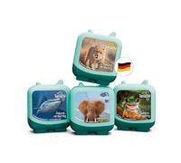 tonies Clever - Juego de 4 juguetes para niños a partir de 5 años, tiempo de juego de 130 minutos