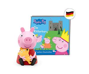 tonies Figura auditiva para caja de Toniebox, Peppa Pig - El castillo de caballero y 7 más emocionantes historias de Peppa Pig, juego de audición para niños a partir de 3 años, tiempo de reproducción aprox. 44 minutos