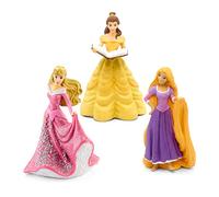 tonies Figuras auditivas para caja Toniebox, 3 x Princesas Disney: La Bella y la Bestia, Rapunzel - Recién reconciliado & Bella Durmiente, para niños a partir de 4 años