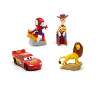 Tonies Paquete de acción de Disney con Spidey, Rey León, Cars, Toy Story, para uso con Toniebox
