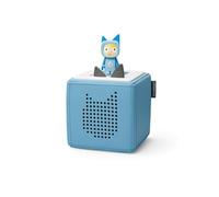 tonies Toniebox Starter Set incluye 1 personaje creativo, altavoz de audio y reproductor de música para audiolibros canciones para niños de 3 a 7 años, juguete fácil de usar para niños y niñas, azul