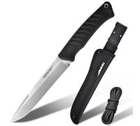 TONIFE Ares Full Tang - Cuchillo fijo con vaina y paracord, hoja 8Cr14MoV, cuchillo de supervivencia