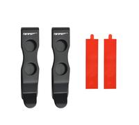 TONIFE Clip multiusos Clip de bolsillo montable para smartphones, fijado con adhesivo 3M VHB, Acero inoxidable, Pack 2 (Titanio Negro x2)