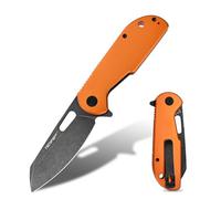 TONIFE Galaxy EDC Pocket Knife plegable con hoja de acero D2 y mango de aluminio, herramienta compacta para camping y uso diario(naranja)