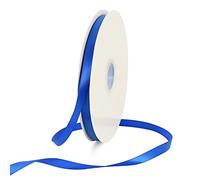 TONIFUL Cinta de satén azul real de 3/8 pulgadas x 100 yardas, rollo de cintas de tela sólida fina para envolver regalos, invitaciones, globos de pelo floral, manualidades, fiesta, boda, decoración