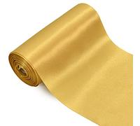 TONIFUL Cinta de satén dorada de 6 pulgadas x 22 yardas de ancho,cinta grande para ceremonia de corte de gran apertura,boda, fiesta cumpleaños, decoración, regalo, manualidades lazos de coche