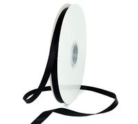 TONIFUL Rollo de cinta de satén fino negro de 3/8 pulgadas x 100 yardas, rollo de cinta de tela sólida para envolver regalos, invitaciones, globos florales para el cabello, manualidades, costura,