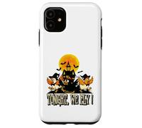Tonight We Fly Funny Chicken Witches Halloween Humor Carcasa para iPhone 11