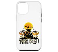 Tonight We Fly Funny Chicken Witches Halloween Humor Carcasa para iPhone 12/12 Pro