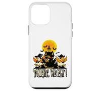 Tonight We Fly Funny Chicken Witches Halloween Humor Carcasa para iPhone 12 Mini