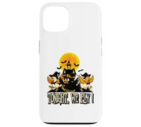 Tonight We Fly Funny Chicken Witches Halloween Humor Carcasa para iPhone 13