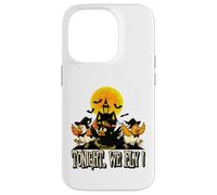 Tonight We Fly Funny Chicken Witches Halloween Humor Carcasa para iPhone 14 Pro