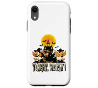 Tonight We Fly Funny Chicken Witches Halloween Humor Carcasa para iPhone XR