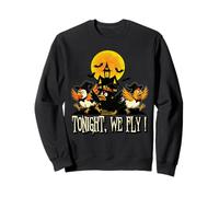 Tonight We Fly Funny Chicken Witches Halloween Humor Sudadera