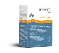 Tonimer Aerosol 1000-18 viales monodosis - Agua de mar estéril hipertónica (salinidad 3%) - Descongestionante y diluyente del moco - Apto para bebés, niños y adultos