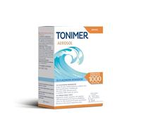 Tonimer Aerosol 1000-18 viales monodosis - Agua de mar estéril hipertónica (salinidad 3%) - Descongestionante y diluyente del moco - Apto para bebés, niños y adultos