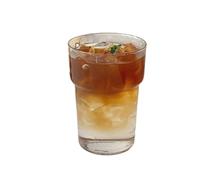 TONINMM vaso whisky Perfil alto y redondo con paredes lisas y despejadas, 450 ml, para café con hielo, pausa de café, vidrio
