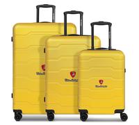 Tonino Lamborghini Bologna 4 ruedas Set de maletas 3 piezas amarillo