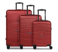 Tonino Lamborghini Bologna 4 ruedas Set de maletas 3 piezas rojo