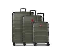 Tonino Lamborghini Tonino Lamborghini Milano Trolley 3-SET con pliegue extensible y Maleta XL verde oliva
