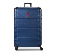 Tonino Lamborghini Trolley Milano de 4 ruedas XL 83 cm tamaño especial con pliegue extensible azul