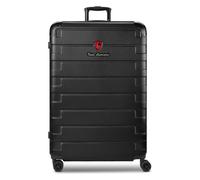 Tonino Lamborghini Trolley Milano de 4 ruedas XL 83 cm tamaño especial con pliegue extensible negro