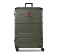 Tonino Lamborghini Trolley Milano de 4 ruedas XL 83 cm tamaño especial con pliegue extensible verde oliva