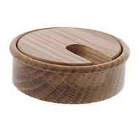 ToniTec boîte de câbles en bois, érable, chêne, hêtre, cerisier, laqué, Ø 80 mm