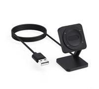 TONIXY 1 base de carga magnética para Suunto para reloj inteligente, soporte de cargador rápido de 5 V 1 A con cable USB, base ABS segura, negro, viajes en casa
