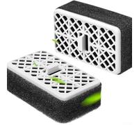 TONiXY 1 cartucho de filtro purificador de aire compatible con Toto para Washlet Thu6474, carbón activado para baño, inodoro, bidé, eliminación de olores, negro (2)