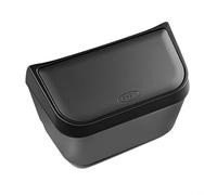 TONIXY 1 cubo de basura montado en vehículo, para Toyota, para Sienna 2021-2025, cubo de basura de plástico, estilo de madera negra, negro mate, marrón, almacenamiento interior del automóvil (negro