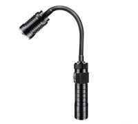 TONIXY 1 paquete de luz LED telescópica para barbacoa, tubo flexible P90, aleación de aluminio IPx4 impermeable, salida de carga USB, para asar al aire libre, camping, cocina nocturna, (sin batería)