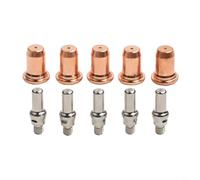 TONIXY 10 boquillas y puntas de corte de plasma para Everlast PowerPlasma 50S/60S, para consumibles IPT-60 PT-60 con electrodos de punta plana de 0.1 mm