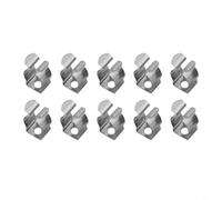 TONIXY 10 clips de herramientas de rizo de resorte, acero inoxidable 304, sujetadores resistentes para organizar herramientas, escobas, cepillos, rastrillos en garaje, cobertizo, armario, patio