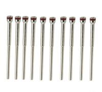 TONIXY 10 fresas de mandril de vástago de pulido, brocas de herramienta rotativa de metal de 2,35 mm para cuentas de joyería, piedra tallada, molienda y pulido