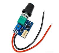 TONIXY 12 V para controlador de ventilador pwm regulador silencioso de 4 pines de un solo canal con interruptor giratorio para PC caja de computadora refrigeración operación silenciosa placa compacta