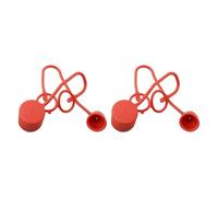 TONIXY 2 juegos de acopladores hidráulicos de cara plana, cubiertas protectoras de PVC de goma para conectores rápidos, rojo, compatible con cargadores de dirección deslizante y accesorios para