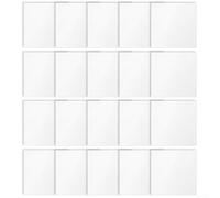 TONIXY 20 parches de reparación autoadhesivos de TPU para artículos inflables de piscina, kit de parches impermeables para anillos de natación, colchones de aire y barcos, 10 x 10 cm, negro