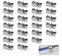 TONIXY 25 clips de alambre de acero inoxidable para gestión de cables y organización de cables en barcos, veleros y remolques de barcos de pesca, arnés de cableado seguro