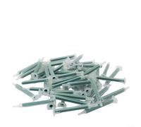 TONIXY 50 puntas de mezcla 2K, boquillas mezcladoras estáticas para jeringas dispensadoras de pegamento AB, 83 mm de longitud con 16 nudos, diámetro interior de 5,3 mm, para sellado industrial